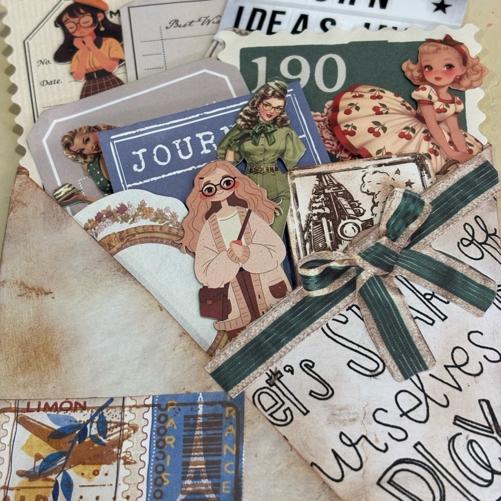 Ephemera Bundle: 20 Pieces for Mixed Media Art Junk Journal Scrapbooking - Picture 10 of 16